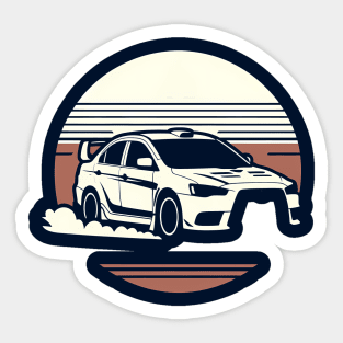 Mitsubishi Lancer Evo Rally Car Sticker